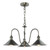 Hadano 3 Light Pendant Antique Chrome and Antique Pewter