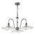 Hadano 3 Light Pendant Antique Chrome and Glass