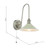Hadano Wall Light Antique Chrome and Matt Taupe