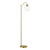 Jocelyn Floor Lamp Natural Brass and Glass