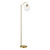 Jocelyn Floor Lamp Natural Brass and Glass