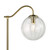 Jocelyn Floor Lamp Natural Brass and Glass
