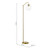 Jocelyn Floor Lamp Natural Brass and Glass
