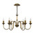 Lydian 6 Light Pendant Antique Bronze Fitting Only