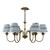 Lydian 6 Light Pendant Antique Bronze Fitting Only