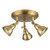 Nathaniel 3 Light Plate Spotlight Aged Brass Nathaniel 3 Light Plate Spotlight Aged Brass