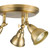 Nathaniel 3 Light Plate Spotlight Aged Brass Nathaniel 3 Light Plate Spotlight Aged Brass