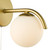Orlena Wall Light Satin Gold and Opal Glass