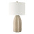 Saundra Table Lamp Taupe and Matt Antique Brass With Shade