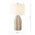Saundra Table Lamp Taupe and Matt Antique Brass With Shade