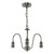 3 Light Suspension Antique Chrome Fitting Only 3 Light Suspension Antique Chrome Fitting Only