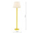 Spool Floor Lamp Yellow With Shade