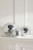Laura Ashley Set of 3 Crackle Glass Lit Ornament