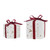 Laura Ashley Set of 2 Lit Ceramic Presents With Bow