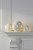 Laura Ashley Set of 3 Lit White Glass Snowflake Ornament