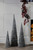 Laura Ashley Set of 3 Lit Christmas Wire Trees