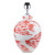 Simone Ceramic Table Lamp Coral & White Fish Pattern