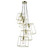 Tower 6 Light Cluster Pendant Polished Gold