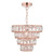 Yvella Pendant Polished Copper and Crystal