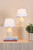 Aimee Twin Pack Table Lamp Taupe Ceramic With Shade