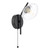 Ede Wall Light Matt Black and Glass