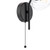Ede Wall Light Matt Black and Glass