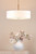 Isla 3 Light Pendant Antique Bronze and Ivory Shade 60cm