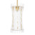 Loire Pendant Natural Brass and Glass