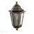 Audley End Outdoor Wall Light Hand-brushed Black/Gold and Glass IP44