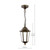 Audley End Outdoor Pendant Hand-brushed Black/Gold and Glass IP44