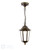 Audley End Outdoor Pendant Hand-brushed Black/Gold and Glass IP44