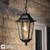 Audley End Outdoor Pendant Hand-brushed Black/Gold and Glass IP44