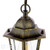Audley End Outdoor Pendant Hand-brushed Black/Gold and Glass IP44