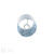 Down House Blue Faux Silk Tapered Drum Shade 14cm