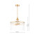 Eltham 4 Light Pendant Antique Gold and Glass