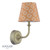 Apsley Rechargeable Wall Light Matt Antique Brass With Shade LED