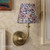 Apsley Rechargeable Wall Light Matt Antique Brass With Shade LED