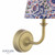 Apsley Rechargeable Wall Light Matt Antique Brass With Shade LED