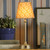Apsley Rechargeable Table Lamp Matt Antique Brass With Shade LED
