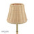 Elcot Rechargeable Table Lamp Antique Brass With Rattan Shade LED