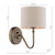 Farley Wall Light Satin Bronze With Shade