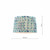 Folly Blue Cotton Tapered Drum Shade 25cm