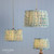 Folly Blue Cotton Tapered Drum Shade 25cm
