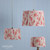 Folly Pink Cotton Tapered Drum Shade 40cm