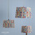 Folly Multi Coloured Cotton Tapered Drum Shade 40cm