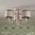 HHarewood 3 Light Semi-Flush Matt Pink With Shadearewood 3 Light Semi-Flush Matt Pink With Shade