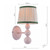 Harewood Wall Light Matt Pink With Shade