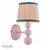 Harewood Wall Light Matt Pink With Shade
