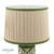 Highclere Table Lamp Green Ceramic and Antique Brass With Shade