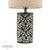 Highclere Twin Pack Table Lamp Blue Ceramic With Shade
